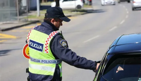 Policija, akcija, kontrola, ilustracija