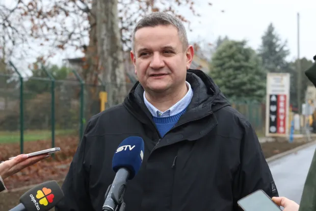 Osijek, 13. 12. 2025, Otvaranje za promet Sljemenske Ulice. Mate Jurčević, gradski vijećnik i retfalčanin.snimo GOJKO MITIĆ