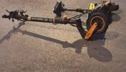 Električni romobil, nesreća, ilustracija, policija, očevid