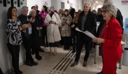 Osijek, 16. 12. 2025., Izložba fotografija OBŽ, FFOSizložba; fotografije; fotografi; FFOS; fotoklub; nagrade; posjetitelji; natjecatelji, Silvana Faller, predsjednica Fotokluba Osijek