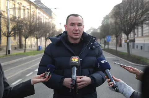 Osijek, 17. 12. 2025., Radićeva ulica, zavr&scaron;etak radova, pu&scaron;tanje ulice u promet, obilazak, Igor Pandžić SNIMIO BRUNO JOBST