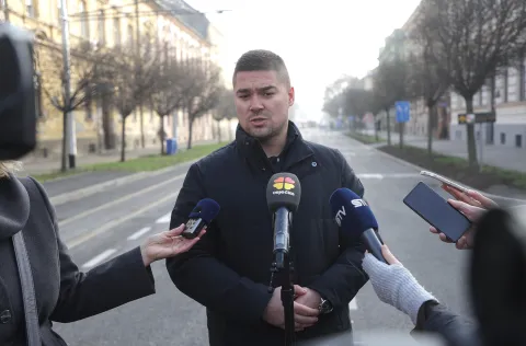 Osijek, 17. 12. 2025., Radićeva ulica, zavr&scaron;etak radova, pu&scaron;tanje ulice u promet, obilazak, Antonio Lozančić SNIMIO BRUNO JOBST