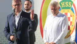 21.09.2025., Marija Bistrica - U organizaciji Hrvatske seljacke stranke (HSS) odrzalo se jubilarno 20. hodocasce clanova i simpatizera Hrvatske seljacke stranke u svetistu Majke Bozje Bistricke. Darko Vuletic. Photo: Marko Seper/PIXSELL