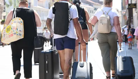 Rijeka 30.06.2025.Turisti korzo Foto Marko Gracin