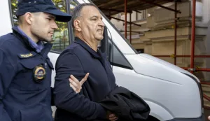 16.11.2024., Zagreb &ndash; Vili Bero&scaron; i osumnjičenici dovedeni na istražno roči&scaron;te na Županijskom sudu. Photo: Luka stanzl/PIXSELL