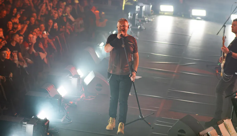 Osijek, 21. 11. 2025., Koncert Thompson Dvorana Gradski vrtMarko Perković Thompson; koncert