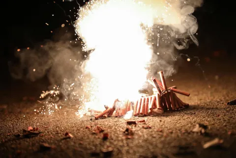 17.12.2020., Zagreb - Ilustracija za pirotehniku u vrijeme blagdana. Pirotehnika se sluzbeno smije prodavati od 15.12. Photo: Emica Elvedji/PIXSELL