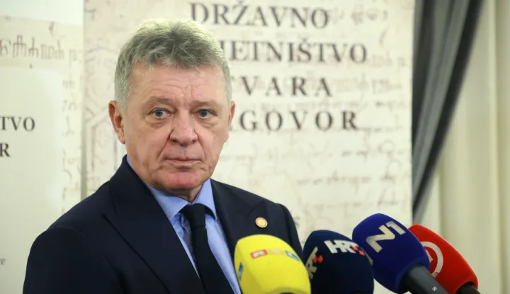 Zagreb, 08.12.2025. - Državno odvjetni&scaron;tvo Republike Hrvatske (DORH) predstavilo je prvi broj svoga časopisa Državno odvjetni&scaron;tvo otvara razgovor (DOOR). Na fotografiji Ivan Turudić. foto HINA/ Lana SLIVAR DOMINIĆ/ ml