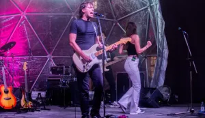 OSIJEK- 10.07.2021., dvoriste Stare pekare, koncert grupe Silente.Foto: Andrea Ilakovac