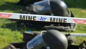 24.04.2013., Skradin - U sklopu 9. Medjunarodnog strucnog savjetovanja "Humanitarno razminiranje", na poligonu Gaj kod Vacana odrzana je pokazna vjezba na kojoj je bio prezentiran rad strojeva, opreme za razminiranje i pasa tragaca mina. Photo: Hrvoje Jelavic/PIXSELL