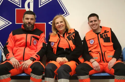 Osijek, 31. 12. 2025.,Zavod za hitnu medicinu, Silavana Sabo; obilazak, umirovljenici, zabava, doček 2026, Nova godina Nova 2026, dežurne službeSNIMIO BRUNO JOBST