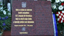 Spomen obilježje poginulih virovitičkih branitelja u Brusniku pokraj Pakraca 