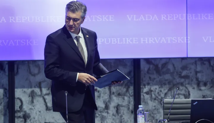 Zagreb, 08.01.2026.- Nastavak redovite sjednice Vlade RH. Na fotografiji Andrej Plenković.foto HINA/ Admir BULJUBA&Scaron;IĆ/ abu