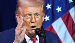 US President Donald Trump speaks during the House Republican Party (GOP) member retreat at the Kennedy Center in Washington, DC, on January 6, 2026. (Photo by Mandel NGAN/AFP)