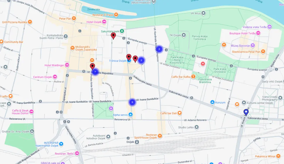interaktivna karta bankomata