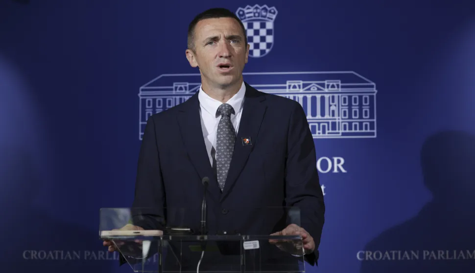 Zagreb, 27.06.2025. - Konferencija za medije zastupnika Ivana Penave o političkim aktualnostima. Na fotografiji Ivan Penava. foto HINA/ Lana SLIVAR DOMINIĆ/ lsd