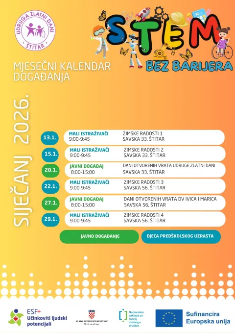 Pridružite se projektu "STEM bez barijera" &ndash; mjestu gdje djeca otkrivaju čaroliju znanosti kroz igru iistraživanje!
