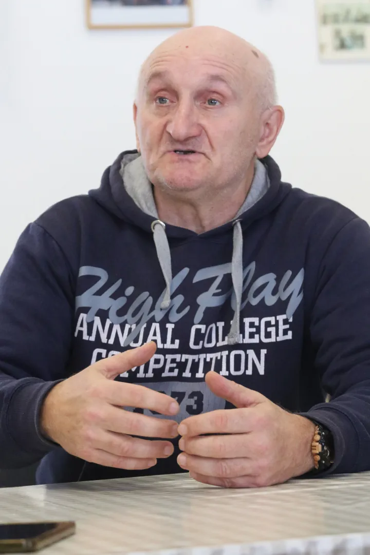 Osijek, 09. 01. 2026, Strossmayerova 69, Dom Sv. Vinka, Dom za beskućnike u sezoni minusa i snijega. Tihomir, korisnik Doma.snimio GOJKO MITIĆ