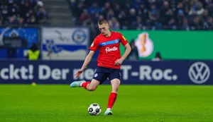 03.12.2025, Volksparkstadion, Hamburg, GER, DFB Pokal, Hamburger SV vs Holstein Kiel, Achtelfinale, im Bild Ivan Nekic (Holstein Kiel, #13) // during the DFB Pokal round of 16 match between Hamburger SV and Holstein Kiel at the Volksparkstadion in Hamburg, Germany on 2025/12/03. EXPA Pictures ? 2025, PhotoCredit: EXPA/ Eibner-Pressefoto/ Marcel von Fehrn  *****ATTENTION - OUT of GER***** Photo: EXPA/ Eibner/ Marcel von Fehrn/EXPA
