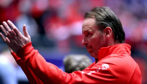 Oslo, 02.02.2025 - Finale Svjetskog rukometnog prvenstva, Hrvatska - Danska. Na slici izbornik hrvatske reprezentacije Dagur Sigurdsson.foto HINA/ Damir SENČAR/ ds