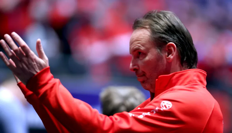 Oslo, 02.02.2025 - Finale Svjetskog rukometnog prvenstva, Hrvatska - Danska. Na slici izbornik hrvatske reprezentacije Dagur Sigurdsson.foto HINA/ Damir SENČAR/ ds