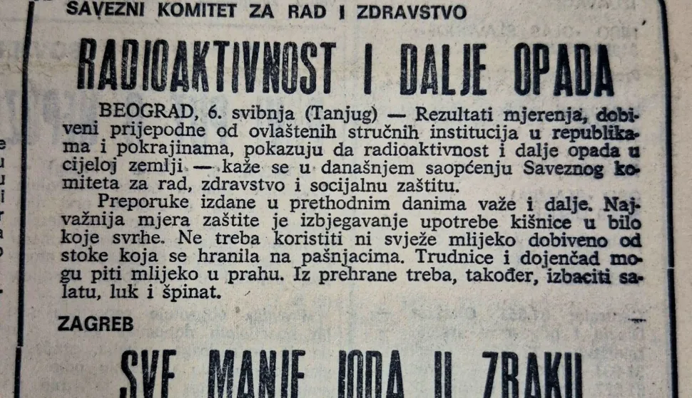 Osamdesete su bile godine...Černobilska katastrofaArhiva: Glas Slavonije
