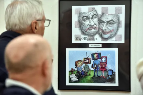 Karikatura kao ogledalo dru&scaron;tva: Otvorena godi&scaron;nja izložba HDK-a u Zagrebu