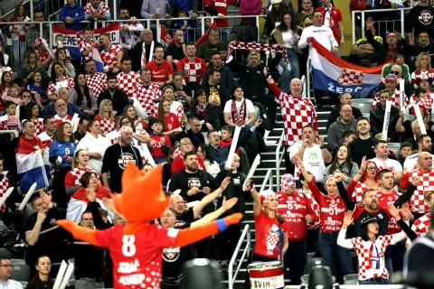 Zagreb, 8.1.2026 - Prijateljska utakmica rukometa&scaron;a Hrvatske i Njemačke u Areni Zagreb, uoči Europskog prvenstva koje počinje 15. siječnja. Foto Hina/ Dario GRZELJ/ dag