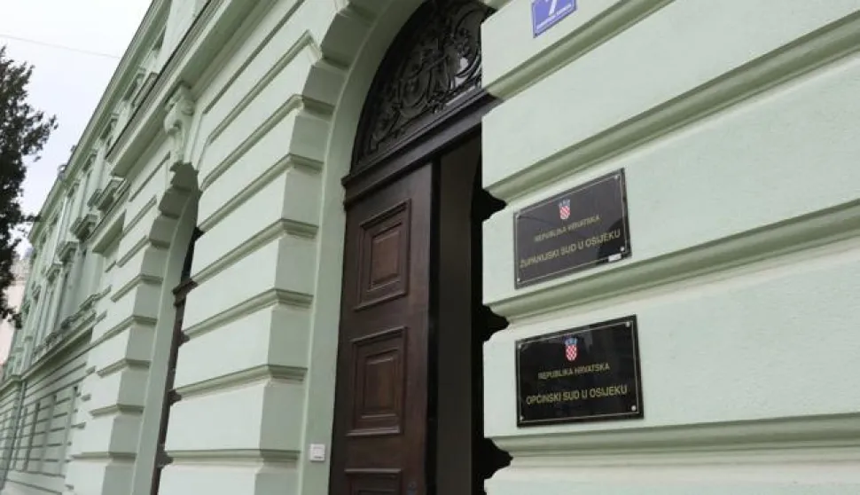 Osijek, 30. 03. 2021, Zgrada Zupanijskog i Opcinskog suda u Osijeku. Zupaniski sud, Opcinski sud Osijek. Zgrada. snimio GOJKO MITIC