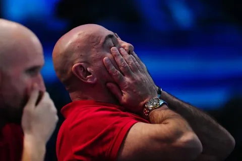 Beograd, 15.01.2026. - Hrvatski vaterpolisti izgubili su u 3. kolu Europskog prvenstva u Beogradu od Grčke s 10-11 (2-3, 1-2, 4-3, 3-2), te u drugi krug natjecanja prenose tri boda. Na fotografiji Ivica Tucak. foto HINA/ HVS/ ml