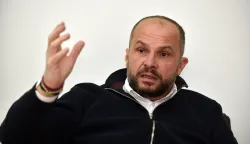 Zagreb, 12.01.2026 (pogled) - Sinisa Hajdas Doncic,SDP, uz razgovor T.Tomicic..foto Davor Kovacevicnedeljni broj