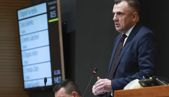 Zagreb, 16.01.2026. - Nastavak 9. sjednice Hrvatskog sabora. Na fotografiji državni tajnik Darko Nekić. foto HINA/ Lana SLIVAR DOMINIĆ/ lsd