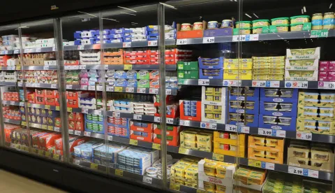 Osijek, 14. 10. 2025, Kaufland Retfala, obilazak Kauflanda pred sutra&scaron;nje otvorenje. Trgovina, proizvodi, police, ilustracijasnimio GOJKO MITIĆ