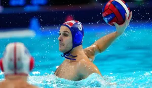 Beograd, 13.1.2026.- Hrvatski vaterpolisti svladali su u 2. kolu Europskog prvenstva u Beogradu Gruziju s 18-7 (3-2, 4-0, 5-2, 6-3). foto HINA/ HVS/ Aniko Kovacs/ ua