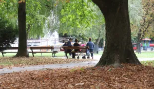 Osijek, 24. 09. 2025., Sjenjak, slobodnjak, slobodnjaci, jesen; boje jeseni; jutarnji đir po Sjenjaku, umirovljenik; umirovljeniciSNIMIO BRUNO JOBST