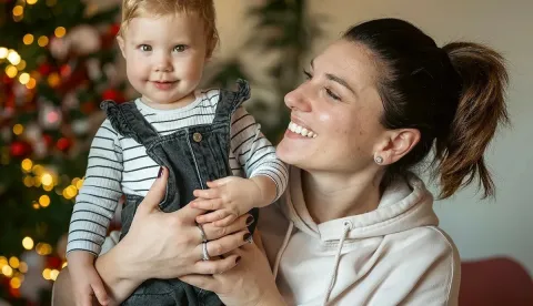 Credit: VJEKOSLAV SKEDLERCaption:Ivana Datković &Scaron;koda sa suprugom Markom i malom Marom