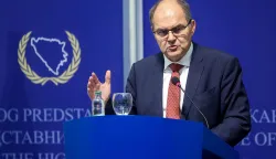 20.06.2024., Sarajevo, Bosna i Hercegovina - Konferencija za medije Visokog predstavnika u BiH Christiana Schmidta nakon dvodnevne sjednice Vijeca za implementaciju mira. Photo: Armin Durgut/PIXSELL