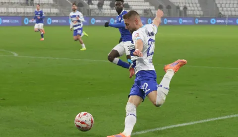 Osijek, 20. 12. 2025, Opus Arena, nogomet, Osijek - Slaven Belupo, SupeSport HNL 25/26. Roko Juri&scaron;ić (22).snimio GOJKO MITIĆ