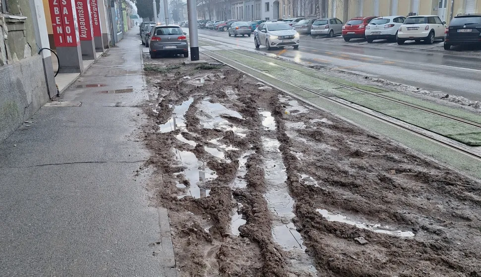 Kaljuža, glib u Reisnerovojsiječanj 2026.Snimio: Ivan Alilović