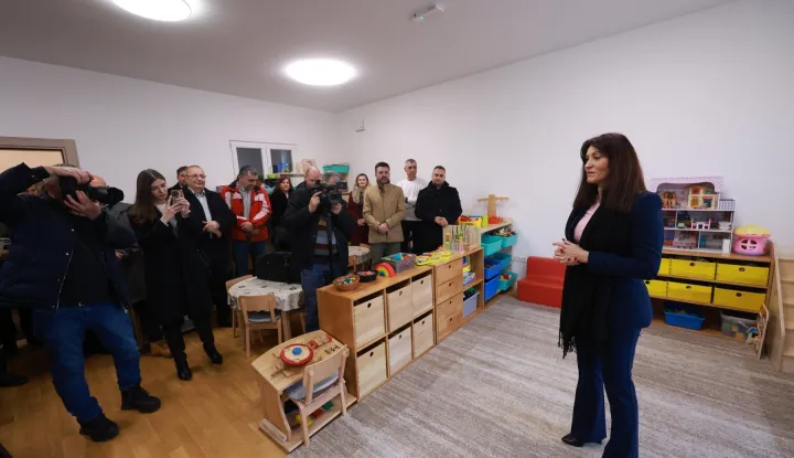 Trnava - Đakovoza Dan Općine Trnava zupanica Nata&scaron;a Trami&scaron;ak otvorila DV BobicaSiiječanj 2026.