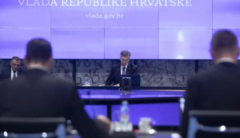 Zagreb, 05.11.2025 - jednica Vlade RH. Na fotografiji Andrej Plenković.foto HINA/ Daniel KASAP/ dk