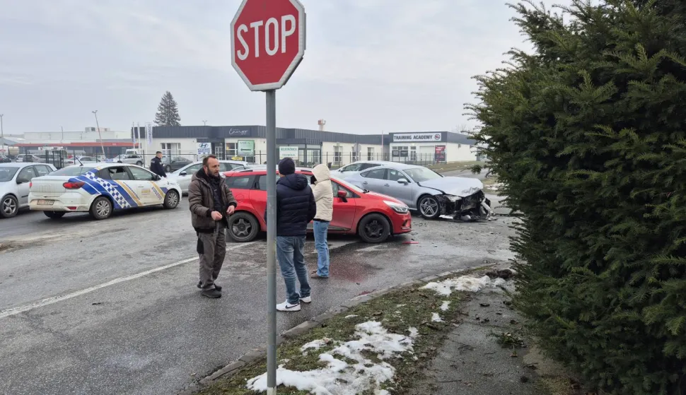 Trostruki sudar u Industrijskoj zoni u Osijeku