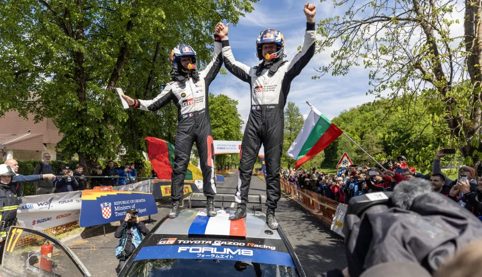 Sebastien Ogier (Francuska) i njegov suvazač Vincent Landais (Francuska)