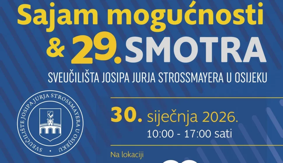 Smotra Sveučili&scaron;ta u petak u GC-u: Predstavljanje svih sastavnica, napose maturantima
