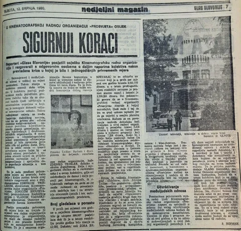 Osječka kina u osamdesetim godinama 20. st.Arhiva - Glas Slavonije