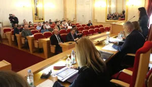 Osijek, 28. 01. 2026, Županijska 4. Koordinacija gradonačelnika i načelnika sa županicom Nata&scaron;om Trami&scaron;ak.snimio GOJKO MITIĆ