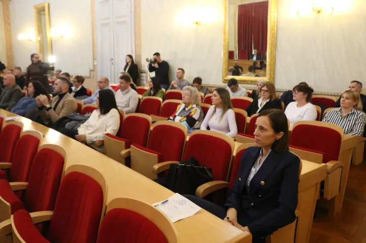 Osijek, 28. 01. 2026, Županijska 4. Koordinacija gradonačelnika i načelnika sa županicom Nata&scaron;om Trami&scaron;ak.snimio GOJKO MITIĆ