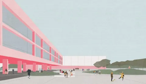 Idejno rje&scaron;enje nove zgrade Ekonomske &scaron;kole Vukovar