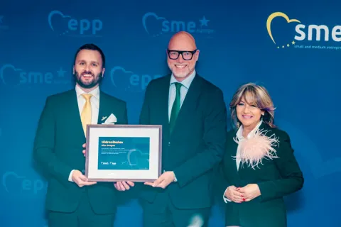 Hidrocibalae d.o.o. iz Vinkovaca nagrađen na SME Europe Forumu u kategoriji Digitalna evolucija i pametno poslovanje, Sunčana Glavak, Dino Dragun, 28. siječnja 2026.