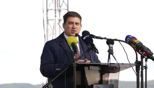 Sudaraž, 06. 10. 2025., Sudaraž, A5, A5 autocesta, 5C koridor, obilježavanje, zavr&scaron;etak izgradnje koridora 5C, Oleg ButkovićSNIMIO BRUNO JOBST